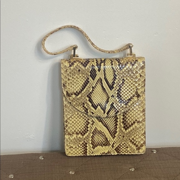 Vintage Snakeskin Pattern Handbag - Picture 1 of 3